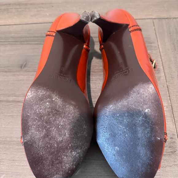 J. Crew Mary Jane Spectator Peep Toe Patent Leather Heels - Picture 7 of 11